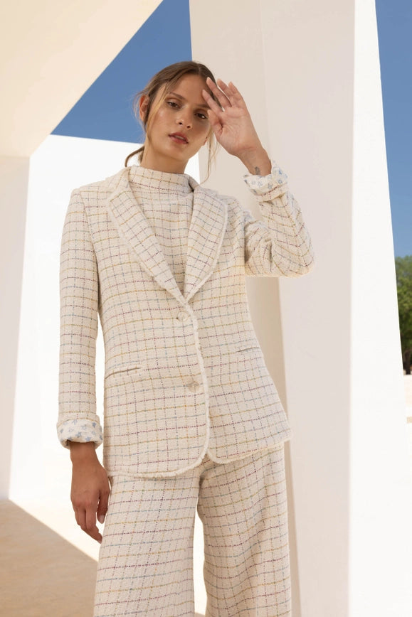 Jimmy Sirocco White Blazer-Blazer-IMPREVU-XS-Urbanheer