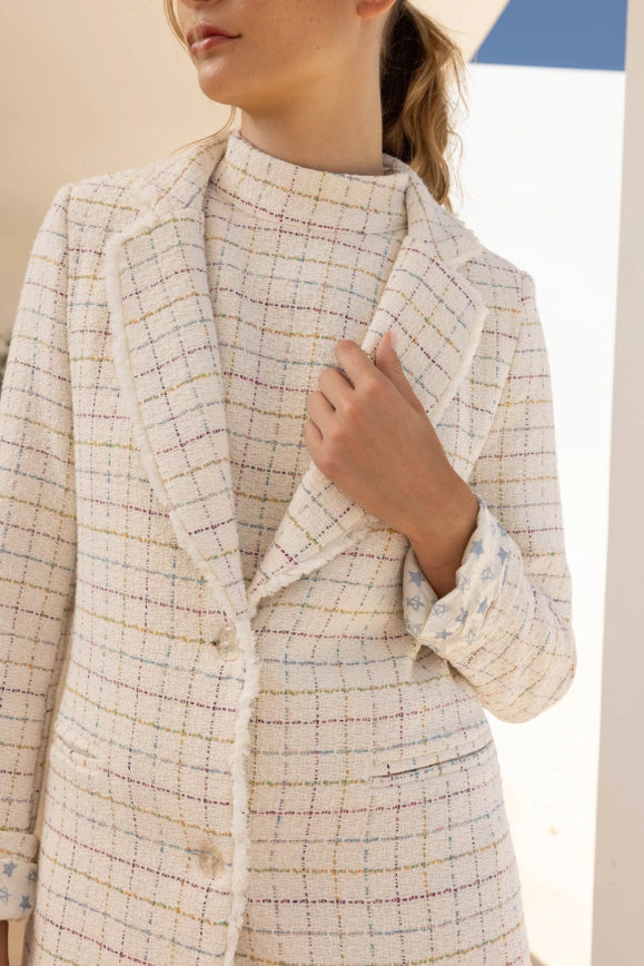 Jimmy Sirocco White Blazer-Blazer-IMPREVU-XS-Urbanheer