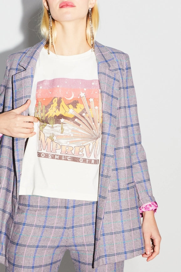 Jimmy Tartan Pink Blazer-Blazer-IMPREVU-S-Urbanheer