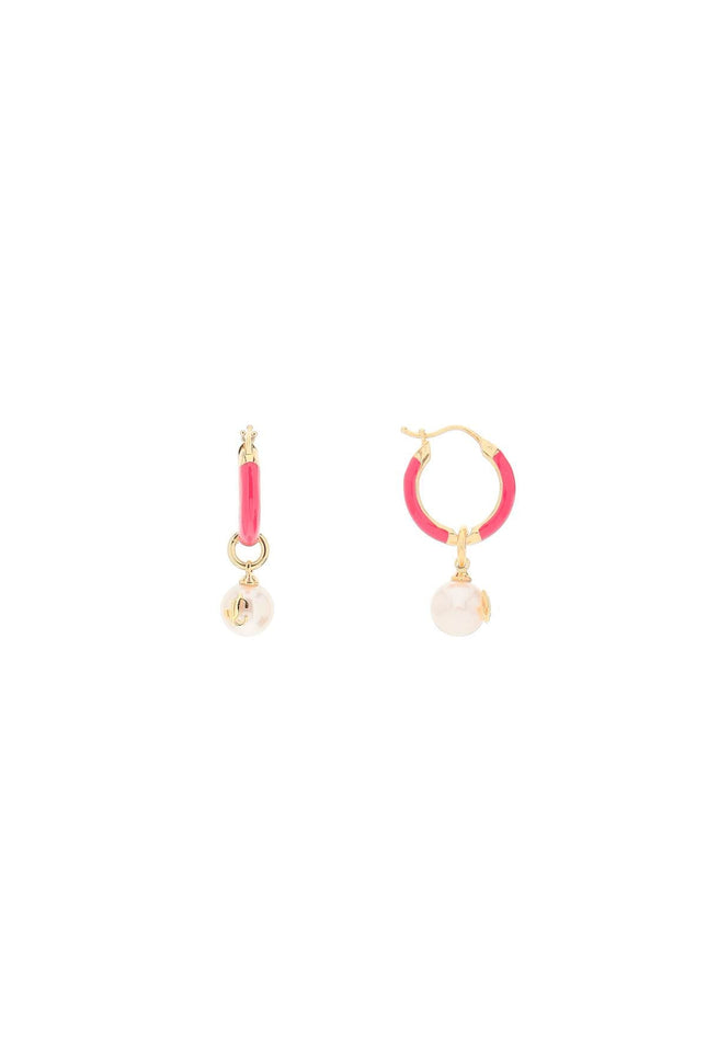 Jimmy choo hoop earrings with pearls - Mixed colours-accessories-Jimmy Choo-os-Urbanheer