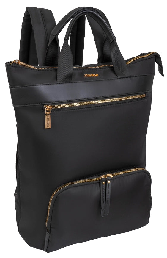 Joan & David Twill Nylon 18 Inch Square Workbook Backpack-Backpack-Magid-001-BLACK-Urbanheer