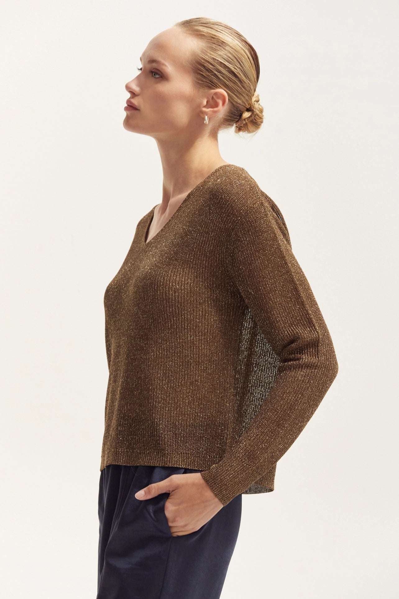 Joelene Shimmer Sweater Top