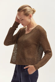 Joelene Shimmer Sweater Top
