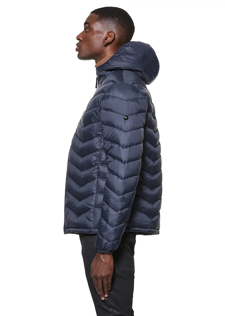 Joey Men's Eco-Down Puffer Jacket - Navy