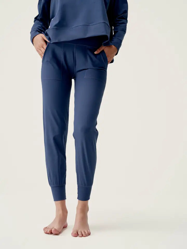 Jogger Daba Sailor Blue-Joggers-Born Living Yoga-S-Urbanheer