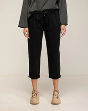 Jogger-Style Pants with Side Pockets BLACK-Pants-Tantra-S-BLACK-Urbanheer