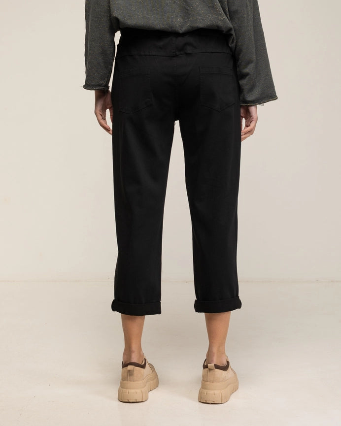 Jogger-Style Pants with Side Pockets BLACK-Pants-Tantra-S-BLACK-Urbanheer