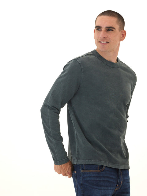 Johnny Relaxed Fit Mineral Wash Mediumweight Jersey Long Sleeve Tee