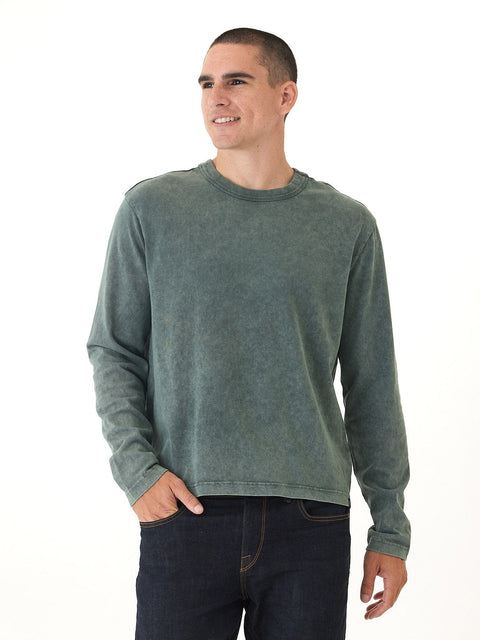 Johnny Relaxed Fit Mineral Wash Mediumweight Jersey Long Sleeve Tee