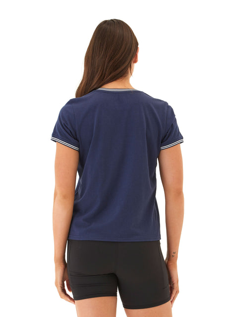 Jordana Comfort Jersey Trim Detail Tee