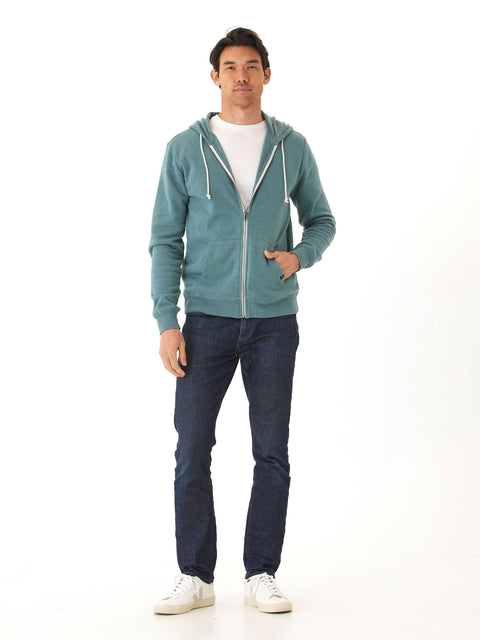 Jordyn Mineral Wash Fleece Full Zip Hoodie