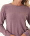 Josalyn Fuzzy Knit Raglan Pullover