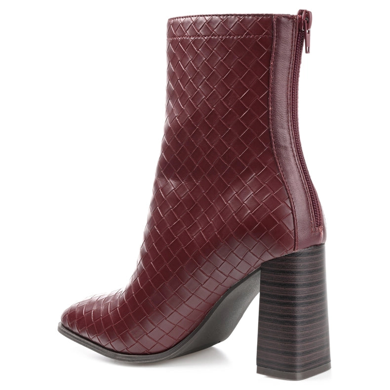Journee Collection Women's Tru Comfort Foam™ Brielle Bootie-Booties-Journee Collection-7.5-Wine-Urbanheer