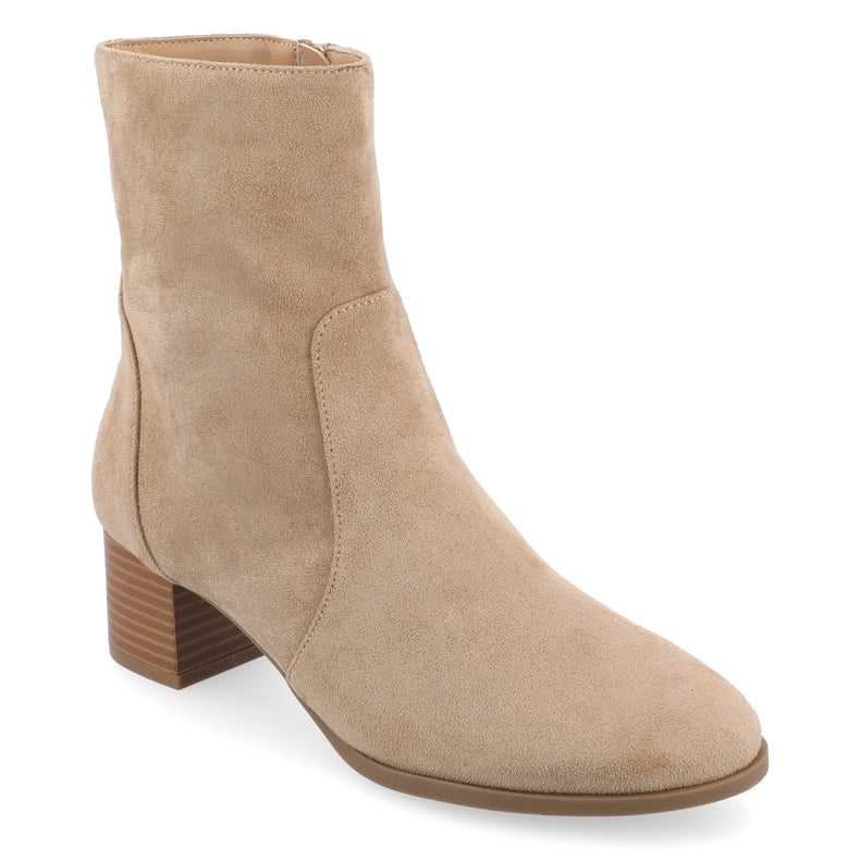 Journee Collection Women's Tru Comfort Foam™ Hayven Booties-Booties-Journee Collection-10-Taupe-Urbanheer