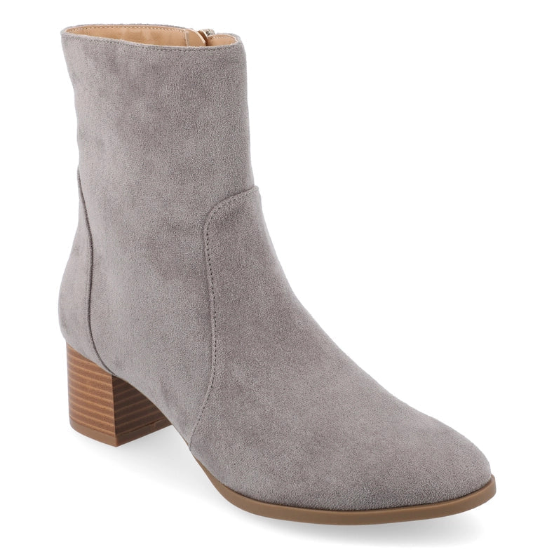 Journee Collection Women's Tru Comfort Foam™ Hayven Booties-Booties-Journee Collection-5.5-Grey-Urbanheer