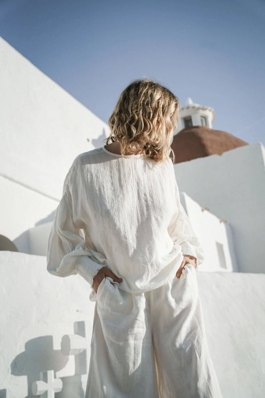 Joy Blouse-Blouse-A Perfect Nomad-S-WHITE-Urbanheer