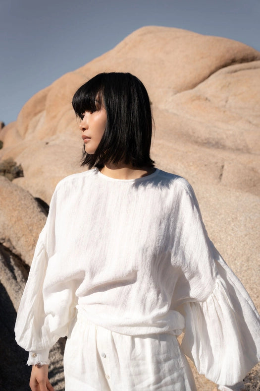 Joy Blouse-Blouse-A Perfect Nomad-S-WHITE-Urbanheer