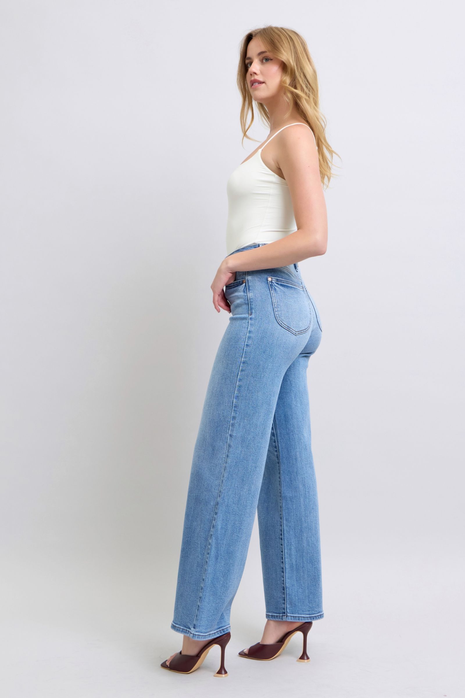 Judy Blue Full Size Wide Leg Jeans with Pockets-Street 360-Medium-0(24)-Urbanheer