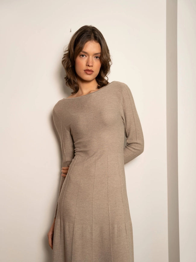 Julia Dress Sand-Dress-Bel Cashmere S.C.-L-Sand-Urbanheer