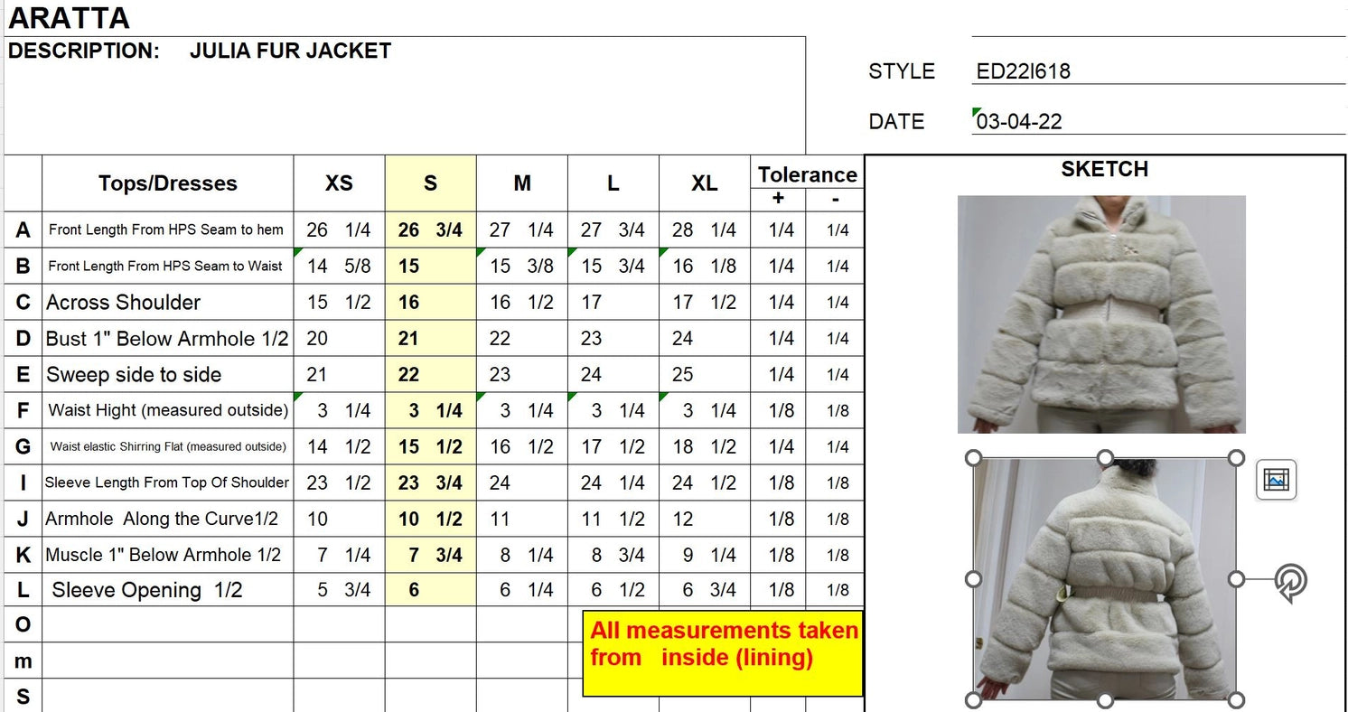 Julia Fur Jacket-Jacket-Aratta-L-Vintage Cream-Urbanheer