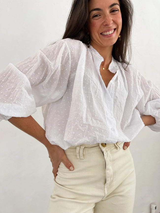Julia White Blouse-Blouses-MindTraveler-S-Urbanheer