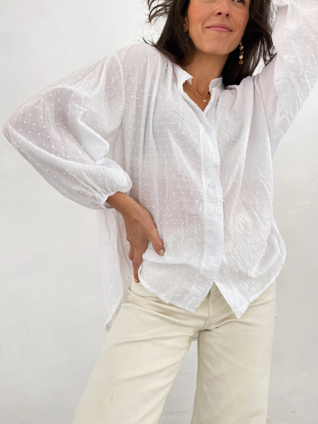 Julia White Blouse-Blouses-MindTraveler-S-Urbanheer