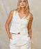 Juliet Linen Vest-Vest-Crescent-XS-WHITE-Urbanheer
