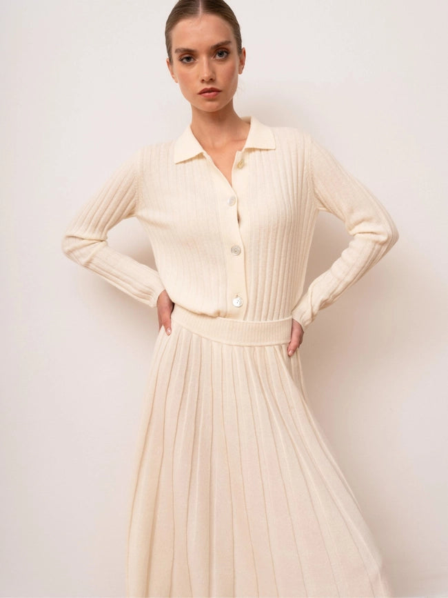 Julietta Skirt-Skirt-Bel Cashmere S.C.-S-Ivory-Urbanheer