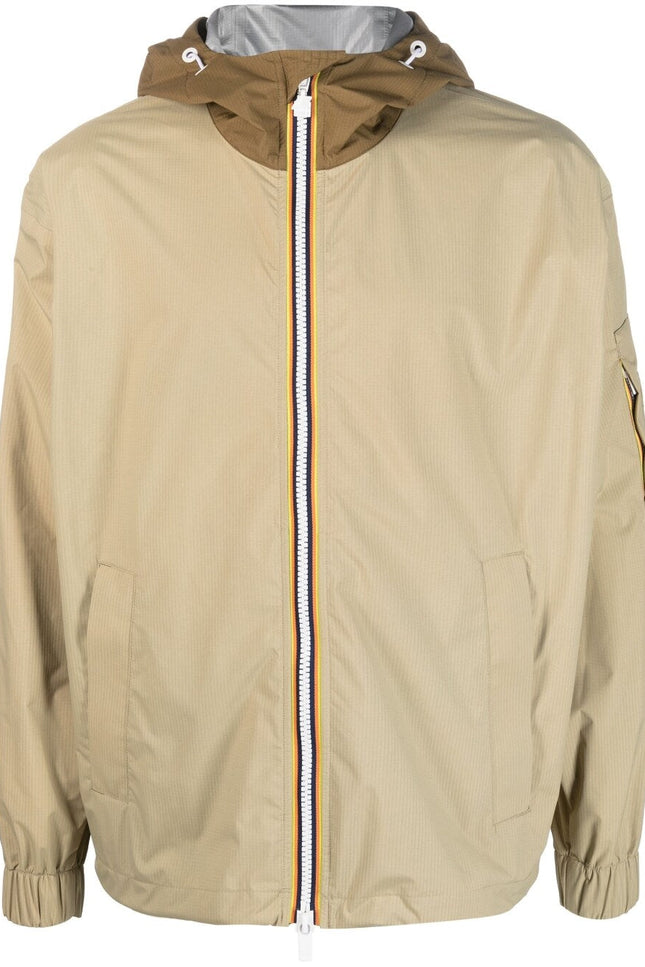 K-Way R&D Coats Beige-men > clothing > jackets-K-Way R&D-Urbanheer
