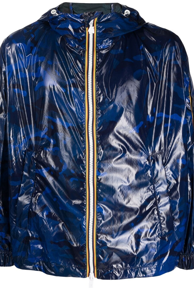 K-Way R&D Coats Blue-men > clothing > jackets-K-Way R&D-Urbanheer