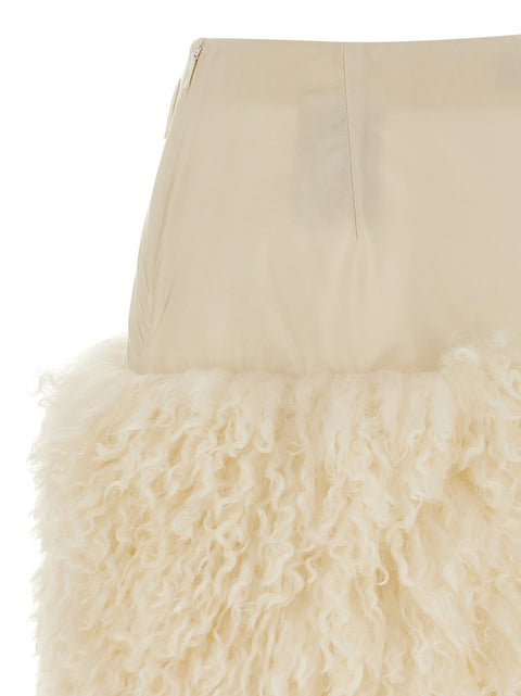 Moncler Teddy Insert Skirt