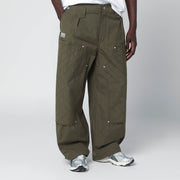 KENZO Khaki green cotton trousers