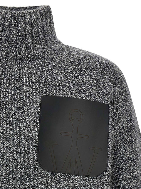 J.w.anderson Leather Patch Pocket Sweater