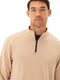 Kace Modal Terry Quarter Zip Neck