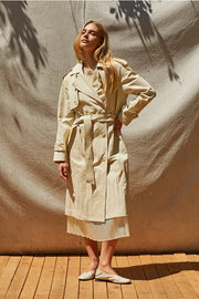 Kaden Crushed Trench Coat-Trench Coat-Crescent-XS/S-BEIGE-Urbanheer