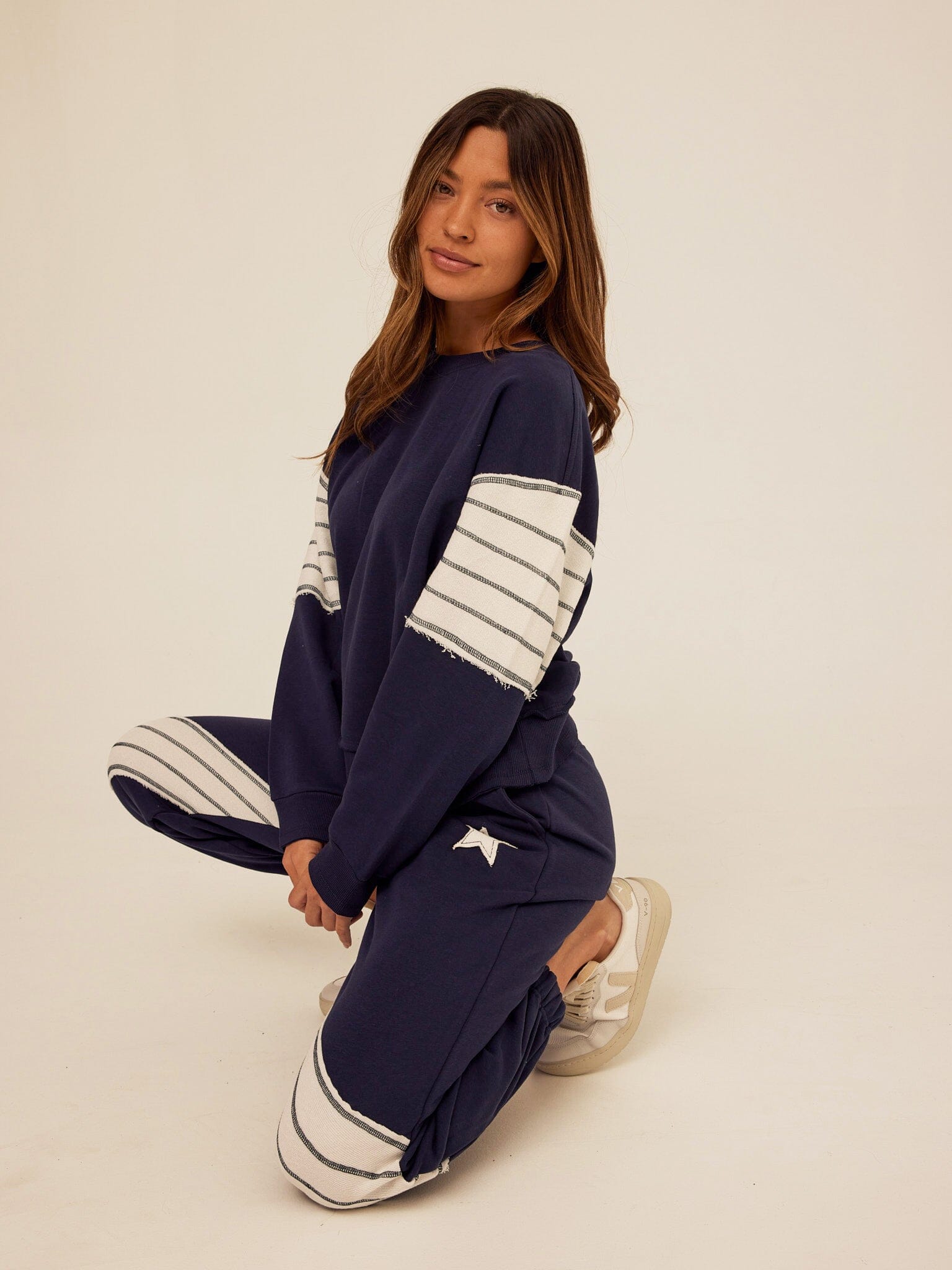 Kaelah Cotton Blend Terry Sweatshirt