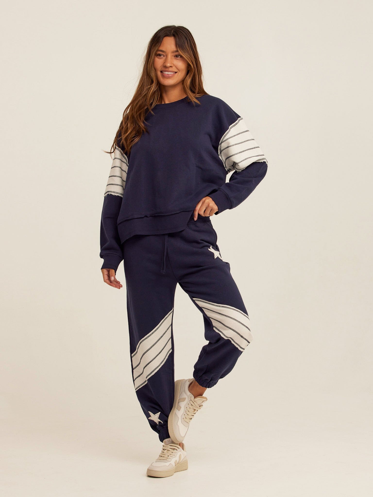 Kaelah Cotton Blend Terry Sweatshirt