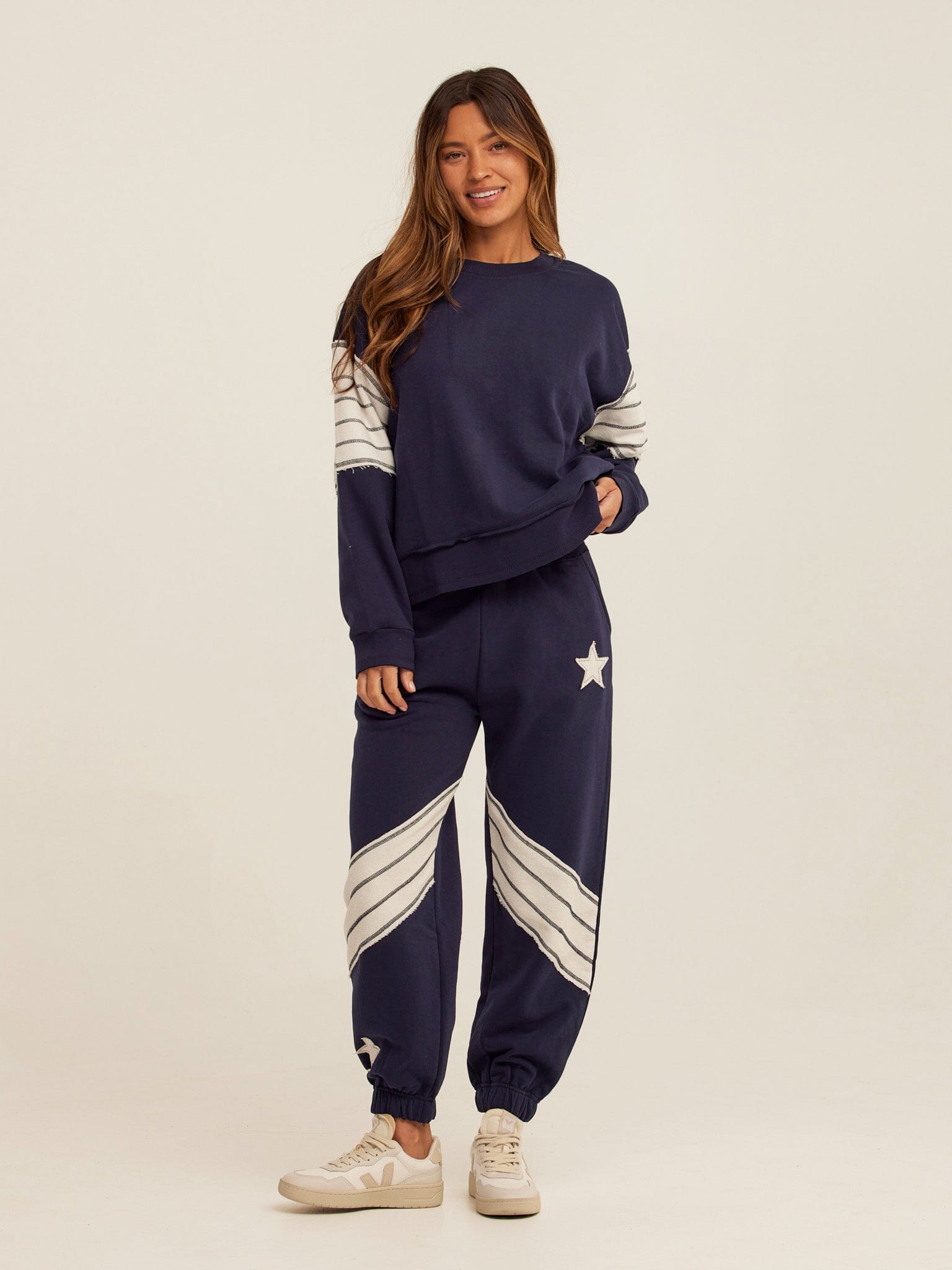 Kaelah Cotton Blend Terry Sweatshirt