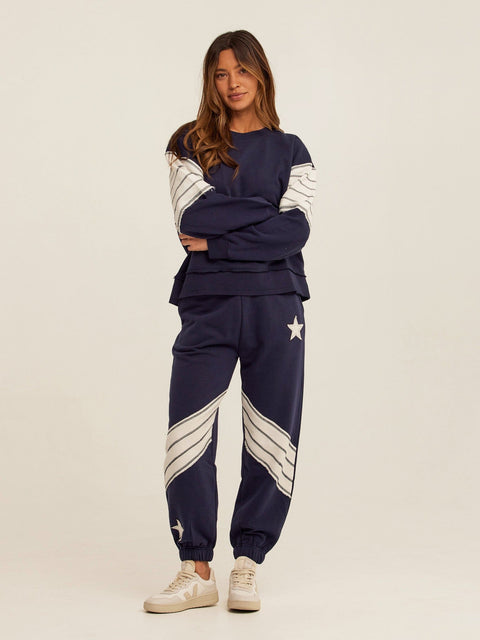 Kaelah Cotton Blend Terry Sweatshirt