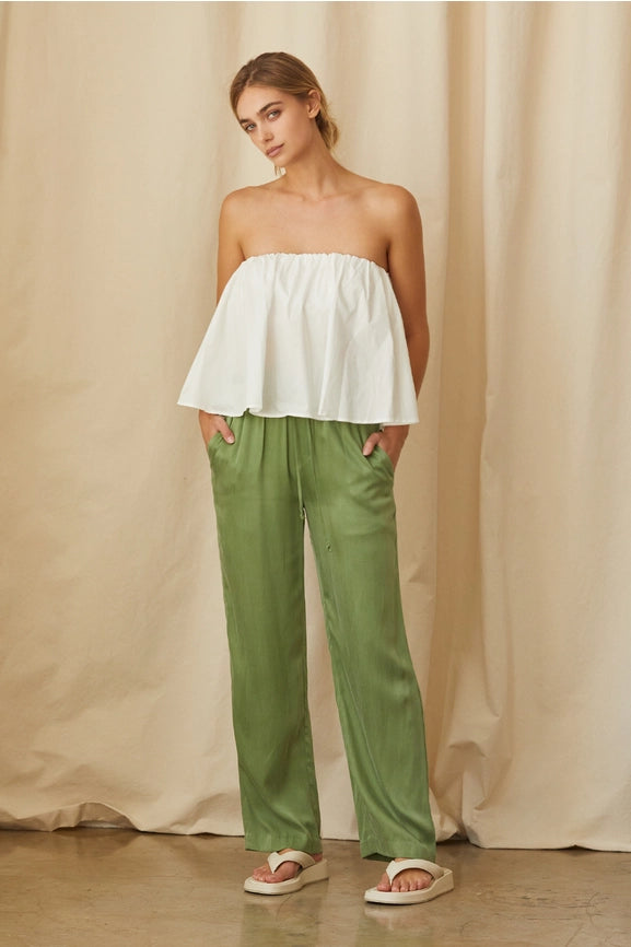 Kaeley Poplin Tube Top-Top-Crescent-XS-WHITE-Urbanheer