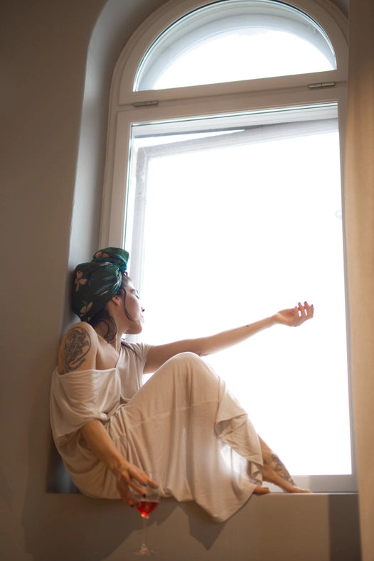 Kaftan Dress - 100% Tencel™ - Breathable & Sustainable Natural White-Kaftan Dress-AWAN (As We Are Now)-S-Urbanheer