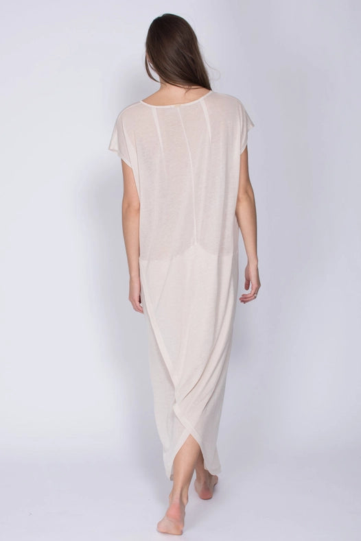 Kaftan Dress - 100% Tencel™ - Breathable & Sustainable Natural White
