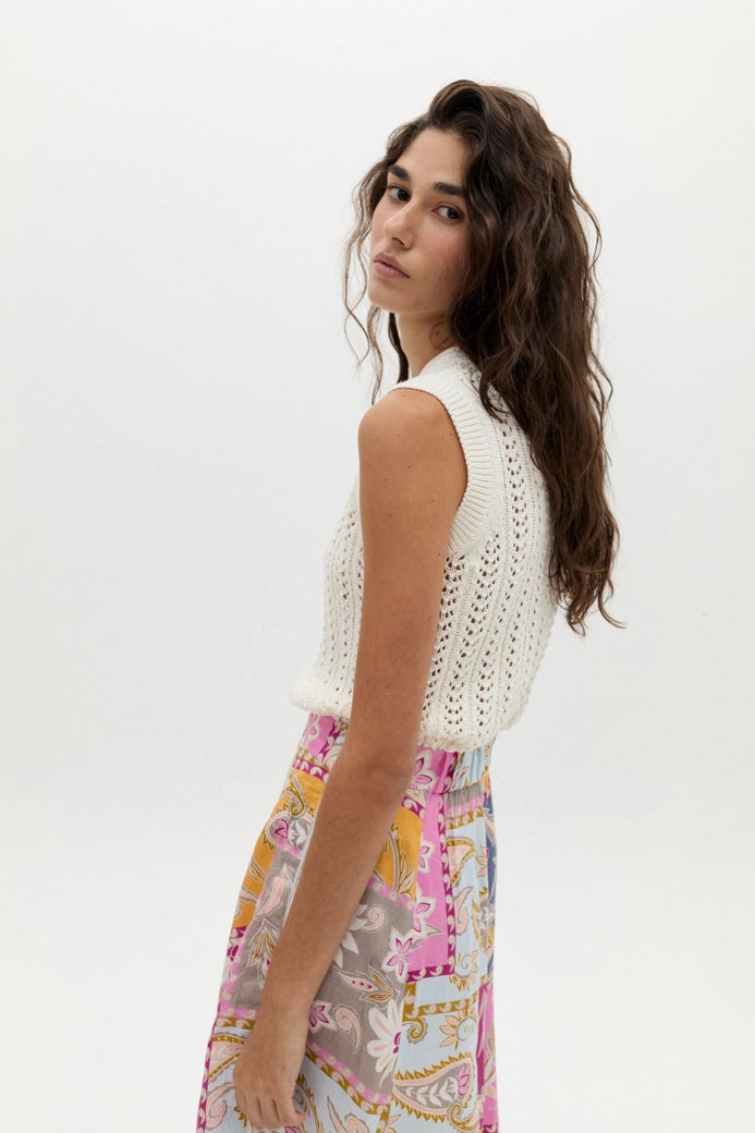 Kaia Knitted Top - Off White