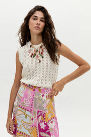 Kaia Knitted Top - Off White