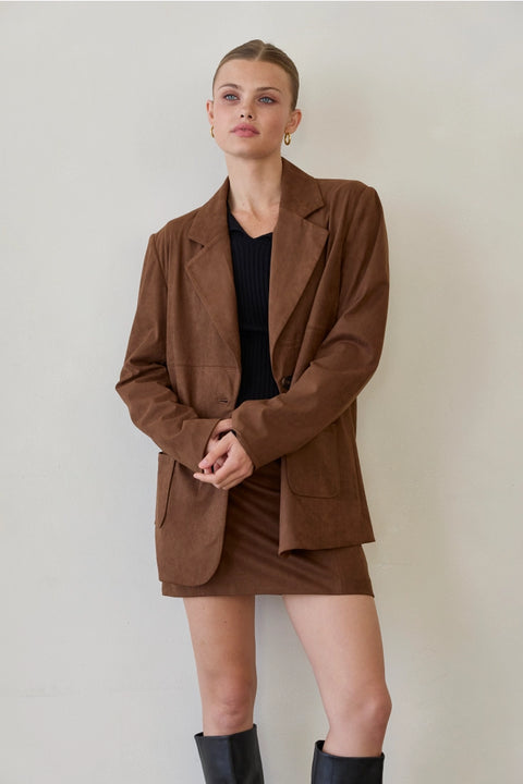 Kaia Suede Blazer