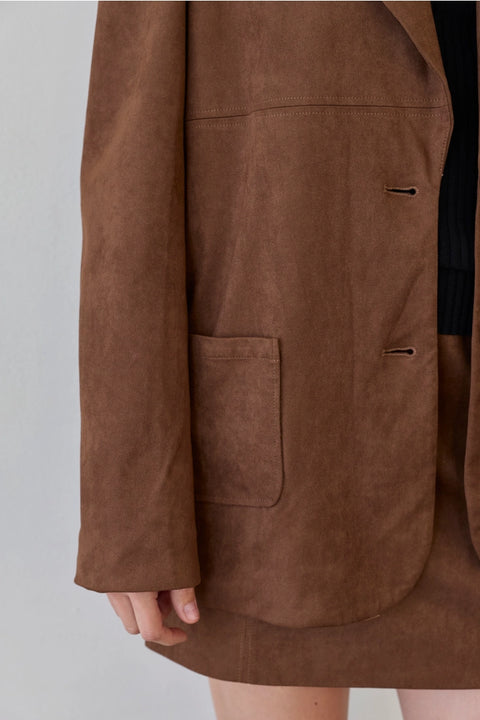 Kaia Suede Blazer