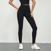 Kalina Lycra® High Waist Leggings Velvet Black-Leggings-91thelabel-S-Urbanheer