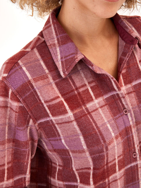 Kandyce Knit Fleece Button Front Shirt