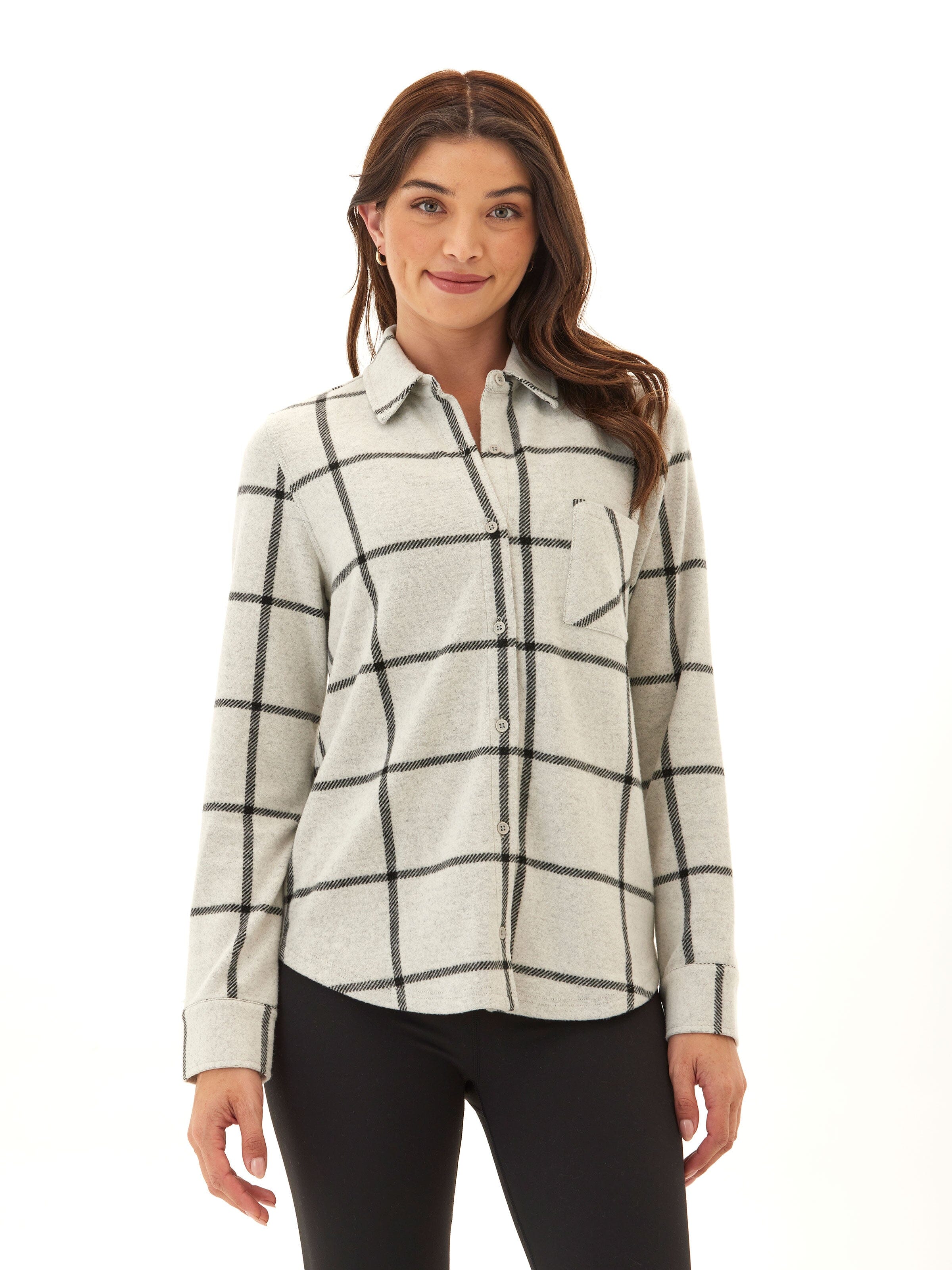 Kandyce Knit Fleece Button-Up