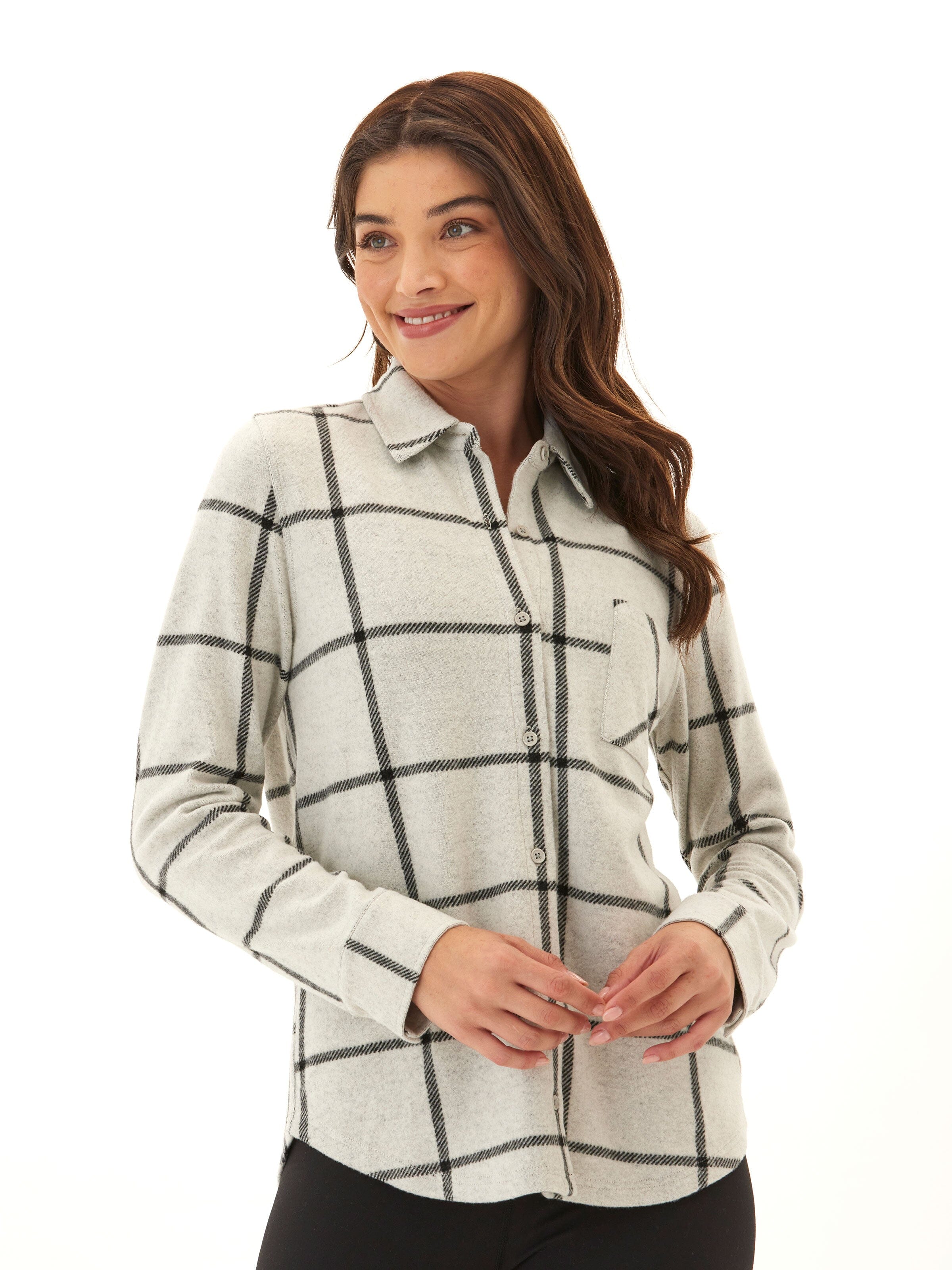 Kandyce Knit Fleece Button-Up